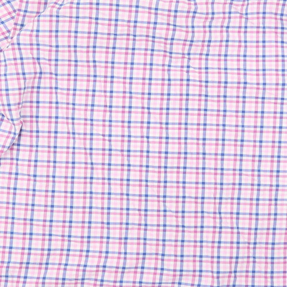 Charles Tyrwhitt Mens Multicoloured Check   Button-Up Size 3XL
