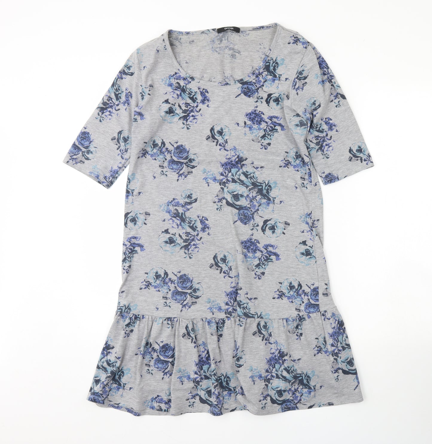 George Womens Grey Floral  Cami Dress Size 14