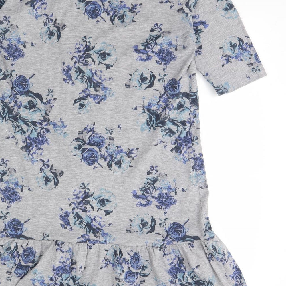 George Womens Grey Floral  Cami Dress Size 14