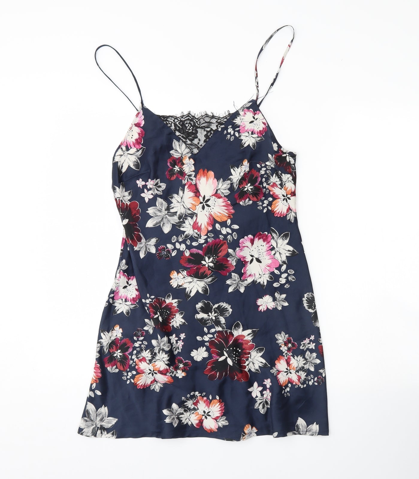 Secret Posessions Womens Blue Floral  Cami Dress Size 10