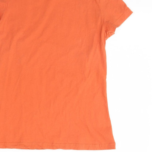 Glamorous Womens Orange   Basic T-Shirt Size 8  - seventies