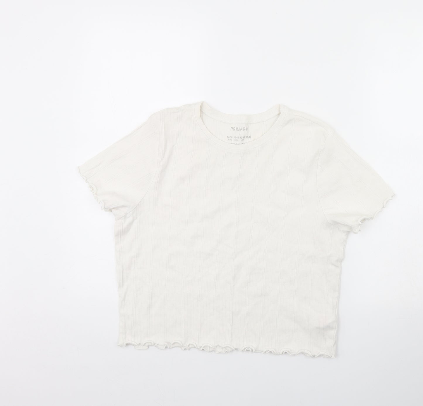 Primark Womens White   Basic T-Shirt Size L