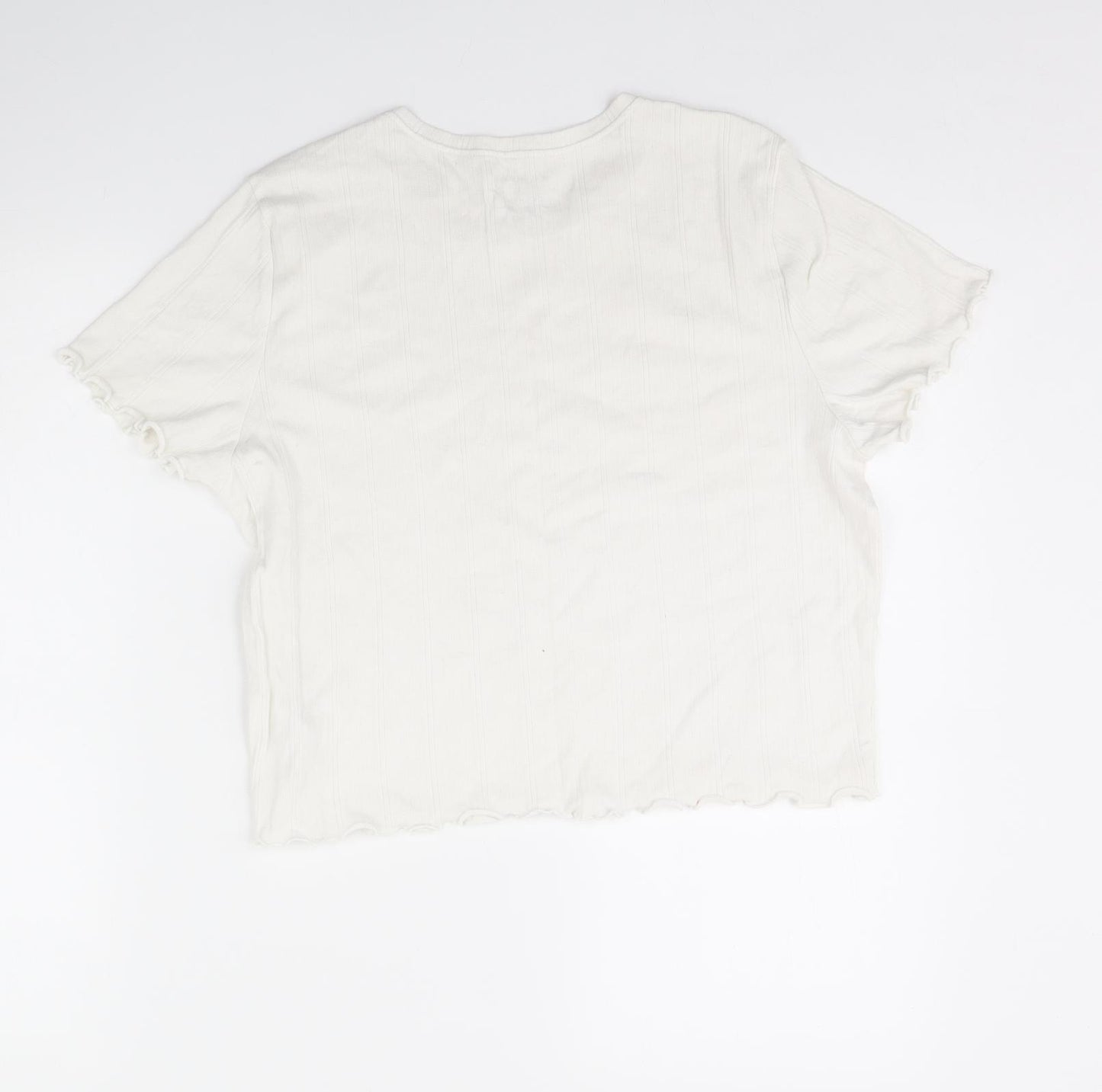 Primark Womens White   Basic T-Shirt Size L