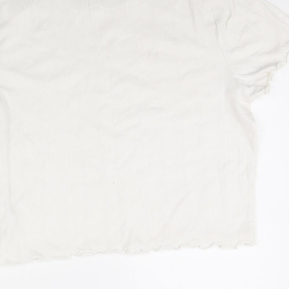 Primark Womens White   Basic T-Shirt Size L