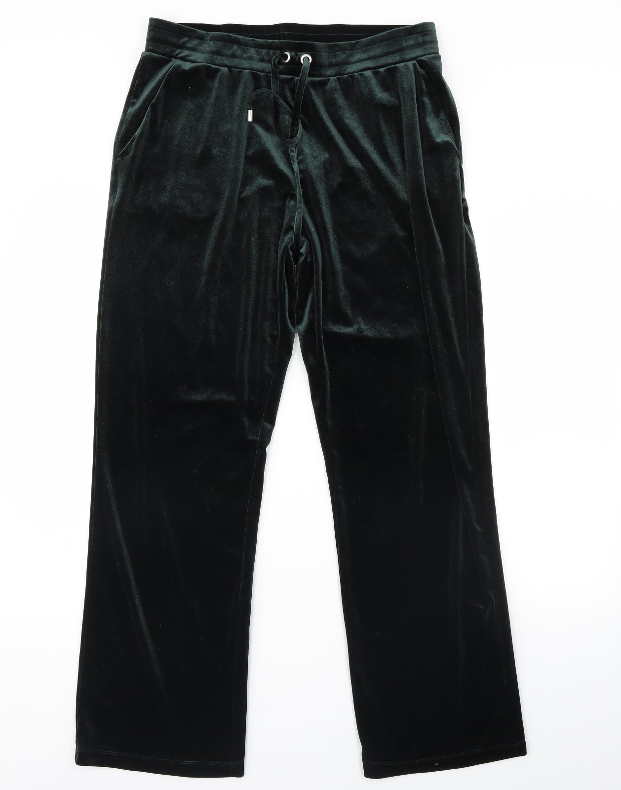 George Womens Green  Velour Jogger Trousers Size 12 L30 in