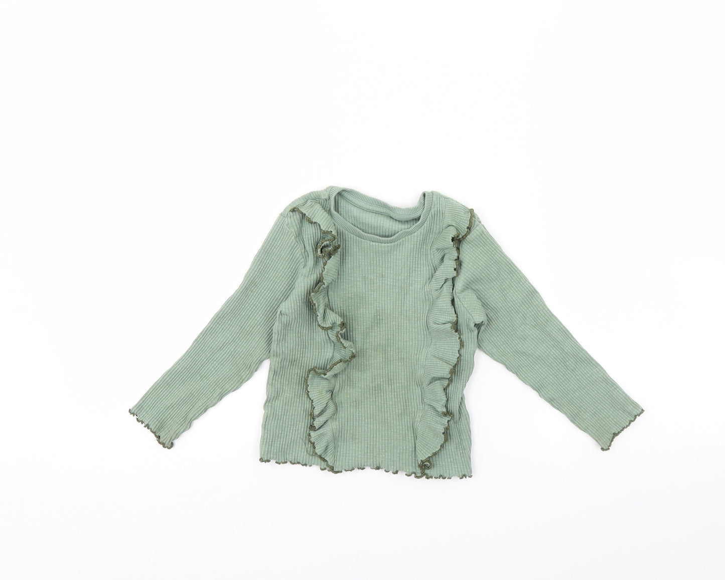 George Girls Green   Basic T-Shirt Size 3 Years