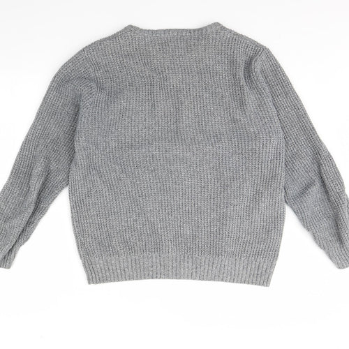 M&s Mens Grey   Pullover Jumper Size L