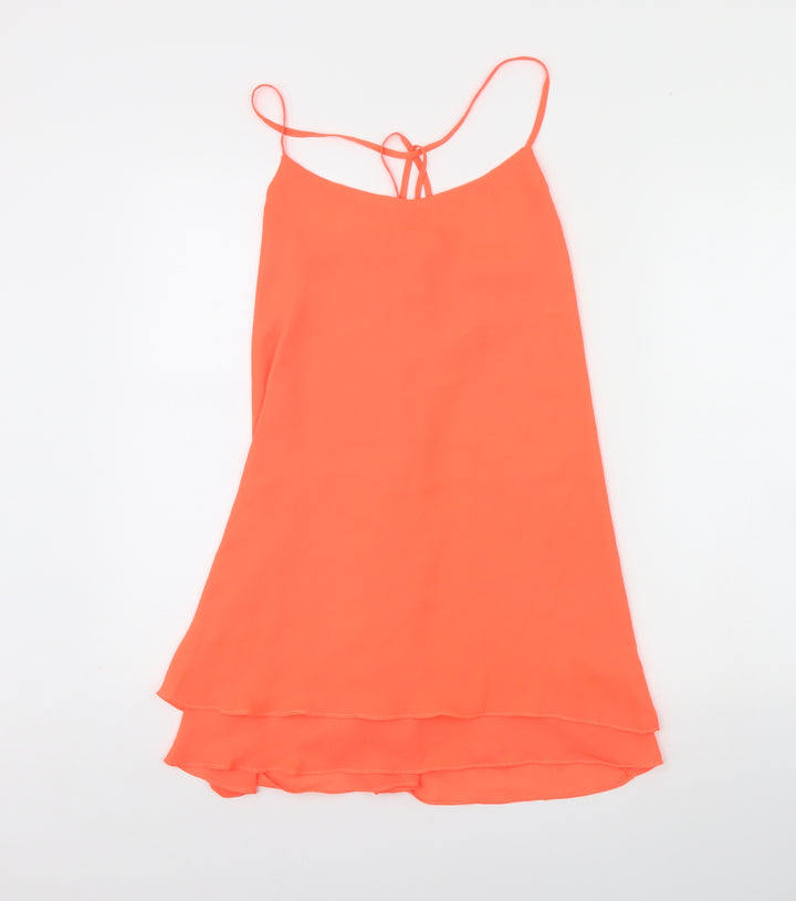 Ribbon Womens Orange Shift Size 10
