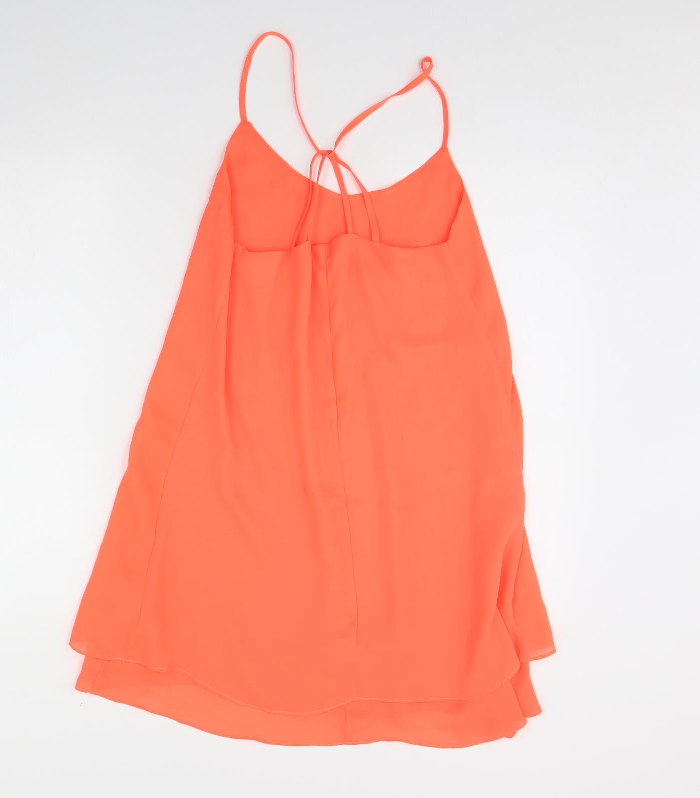 Ribbon Womens Orange   Shift  Size 10