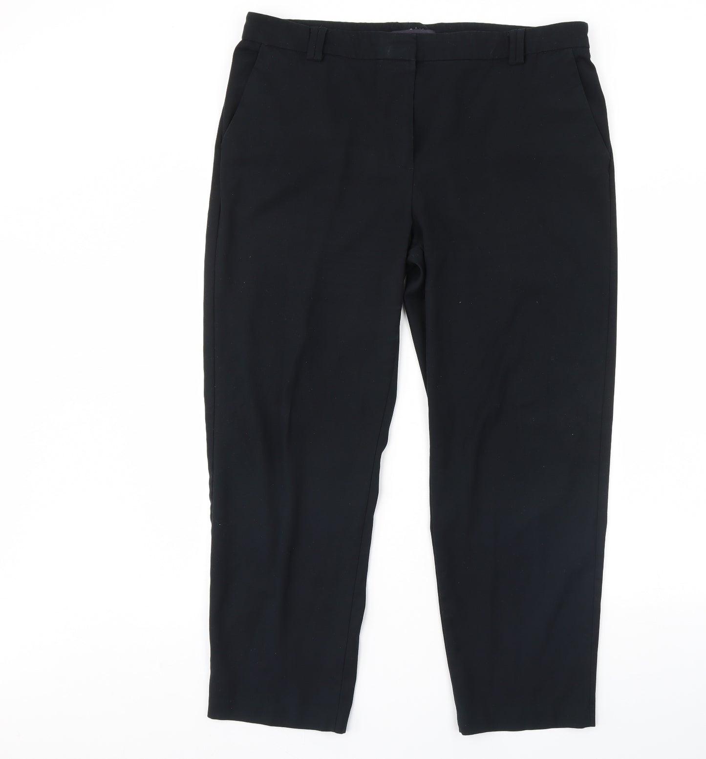 M&S Womens Black   Dress Pants Trousers Size 40 in L29 in