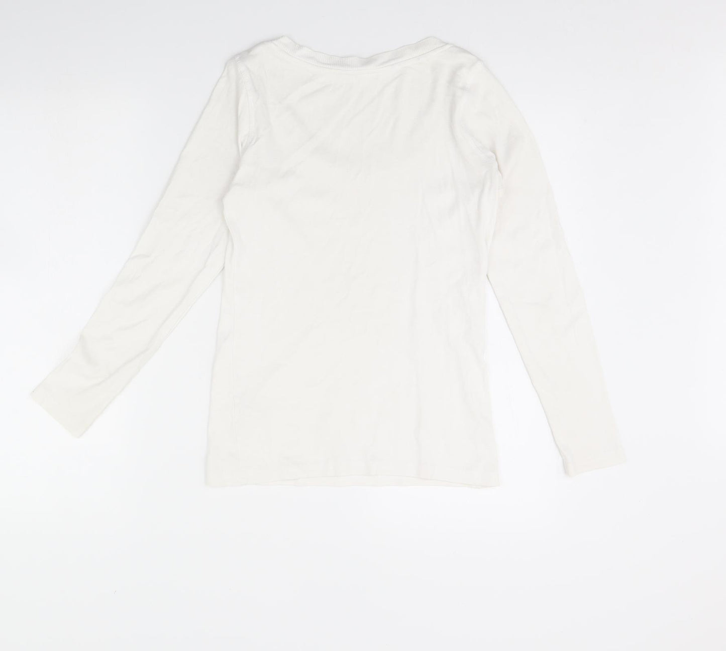 George Womens White   Basic T-Shirt Size 10