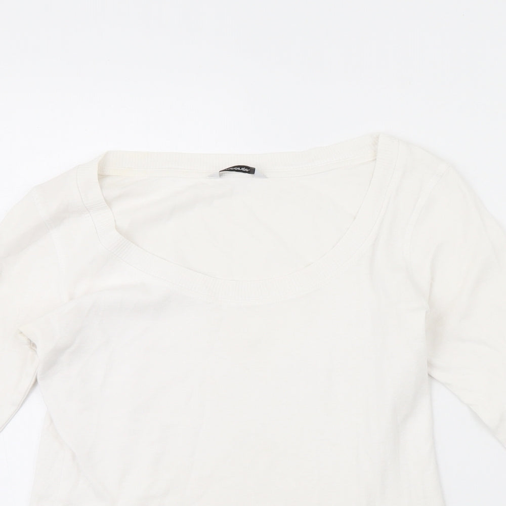 George Womens White   Basic T-Shirt Size 10