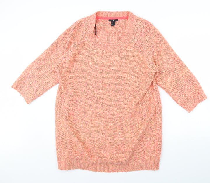 H&M Womens Pink Pullover Jumper Size M