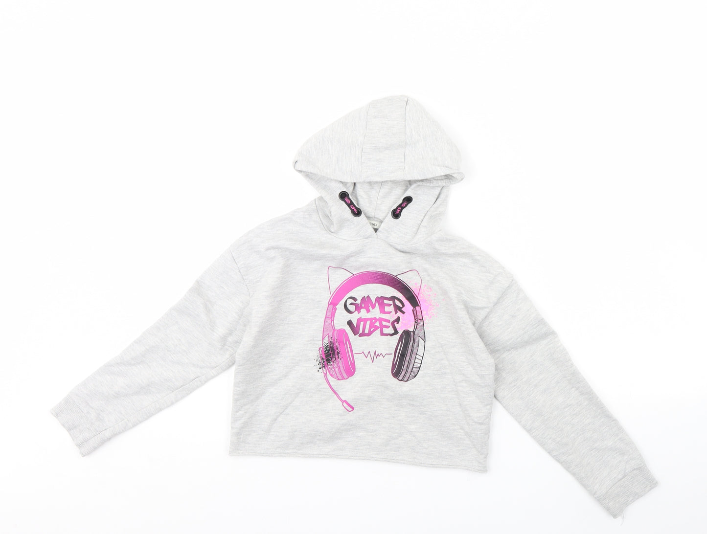 George Girls Grey   Pullover Hoodie Size 7 Years
