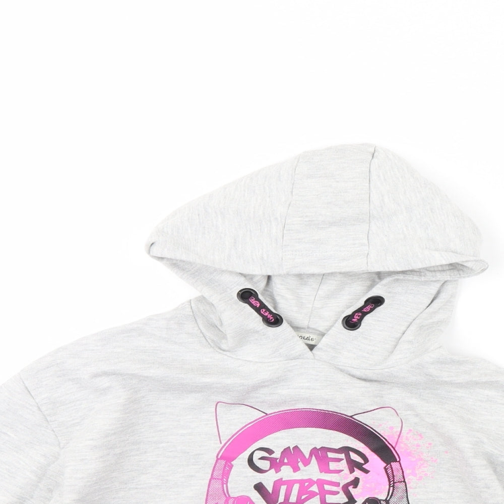 George Girls Grey   Pullover Hoodie Size 7 Years
