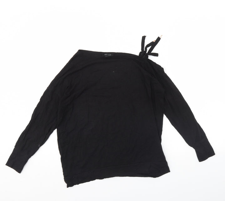 New Look Womens Black Pullover Jumper Size 10