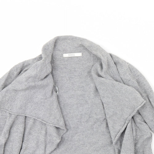 M&s Womens Grey   Cardigan Jumper Size 10