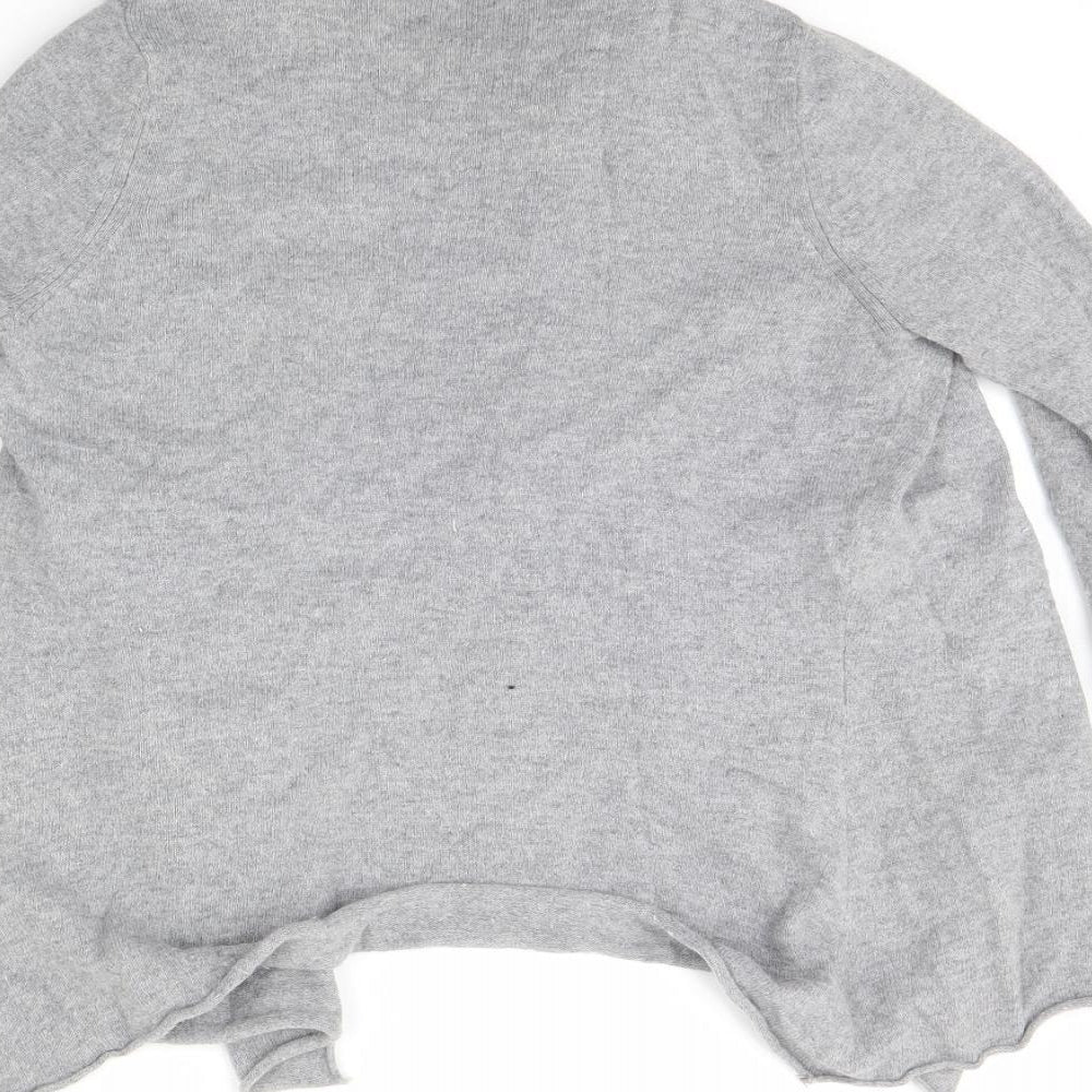 M&s Womens Grey   Cardigan Jumper Size 10