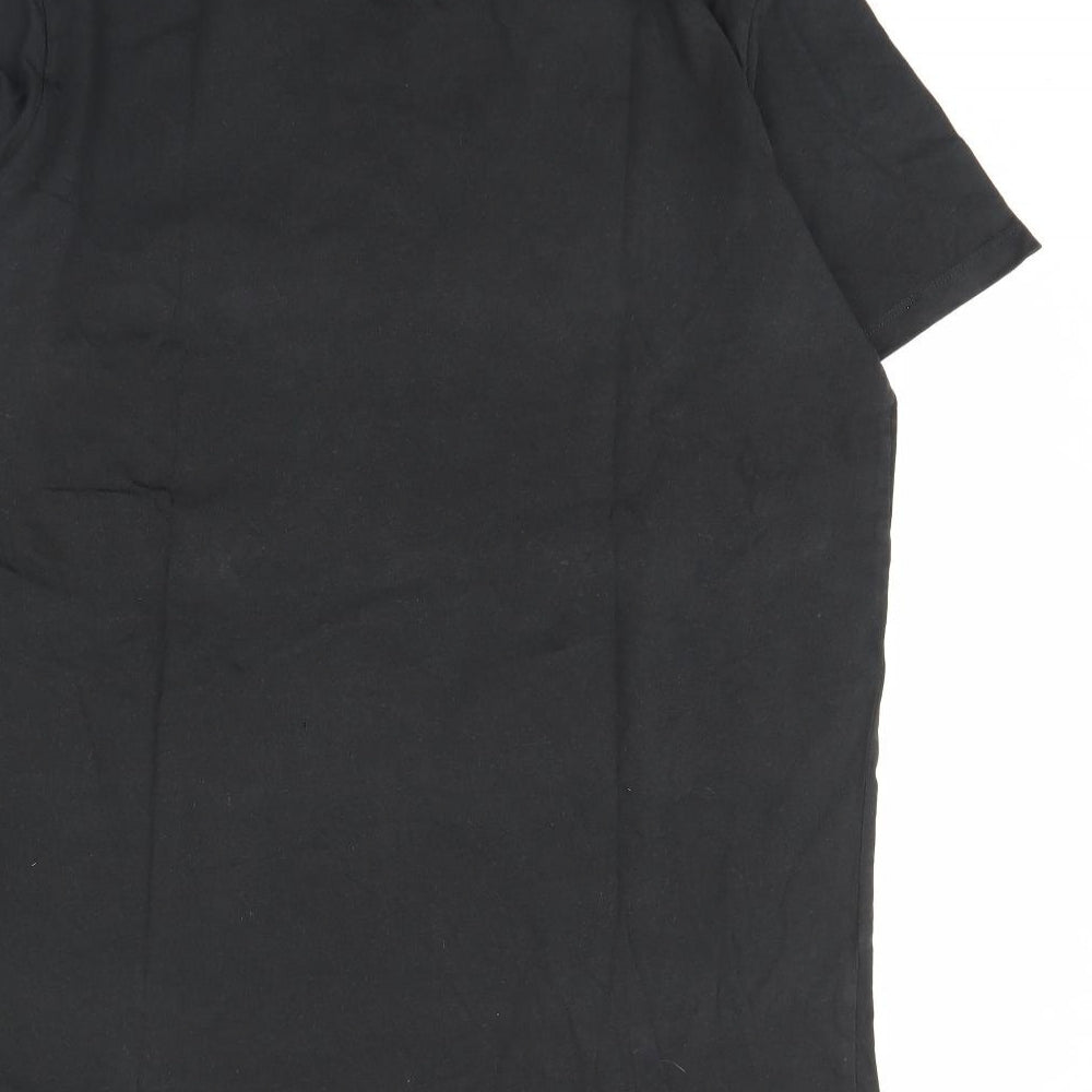 JACK & JONES Mens Black    T-Shirt Size XL