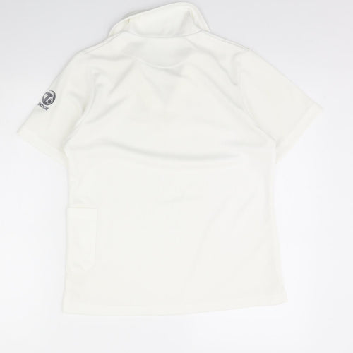 Taylor Mens White    Polo Size S