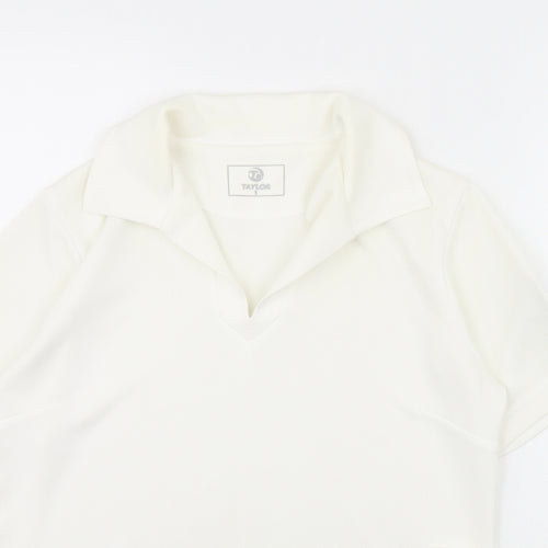 Taylor Mens White    Polo Size S