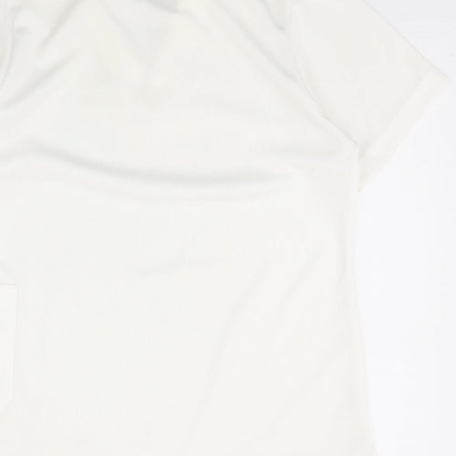 Taylor Mens White    Polo Size S