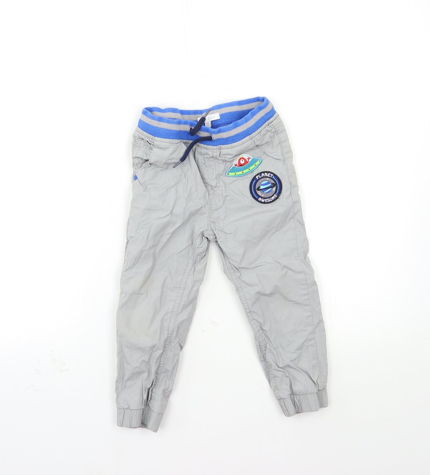 Blue Zoo Boys Grey   Cargo Trousers Size 2-3 Years
