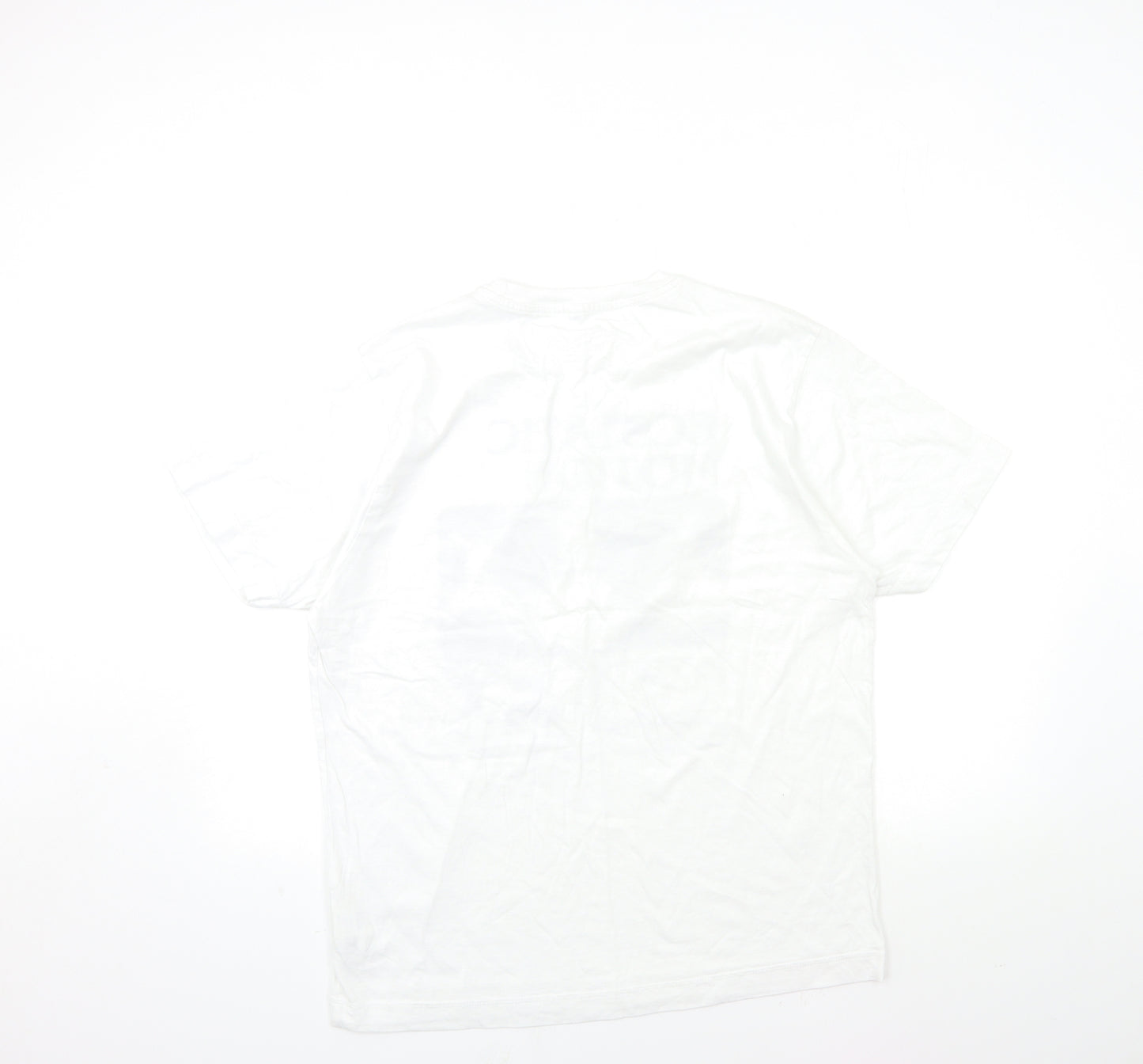 ESCTATIC Mens White    T-Shirt Size XL