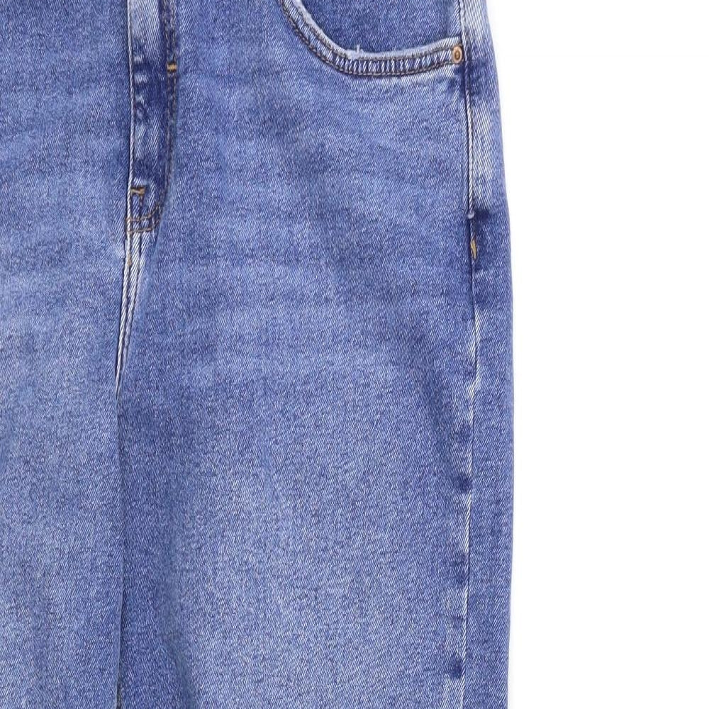 New Look Womens Blue  Denim Mom Jeans Size 14 L25 in