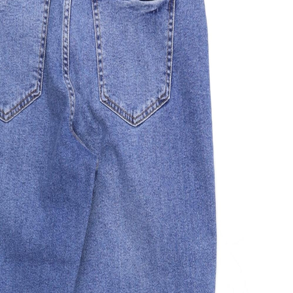 New Look Womens Blue  Denim Mom Jeans Size 14 L25 in