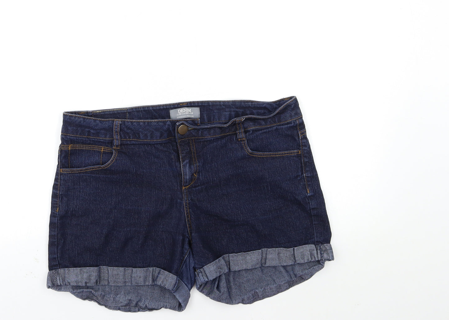 Dorothy Perkins Womens Blue  Denim Hot Pants Shorts Size 14