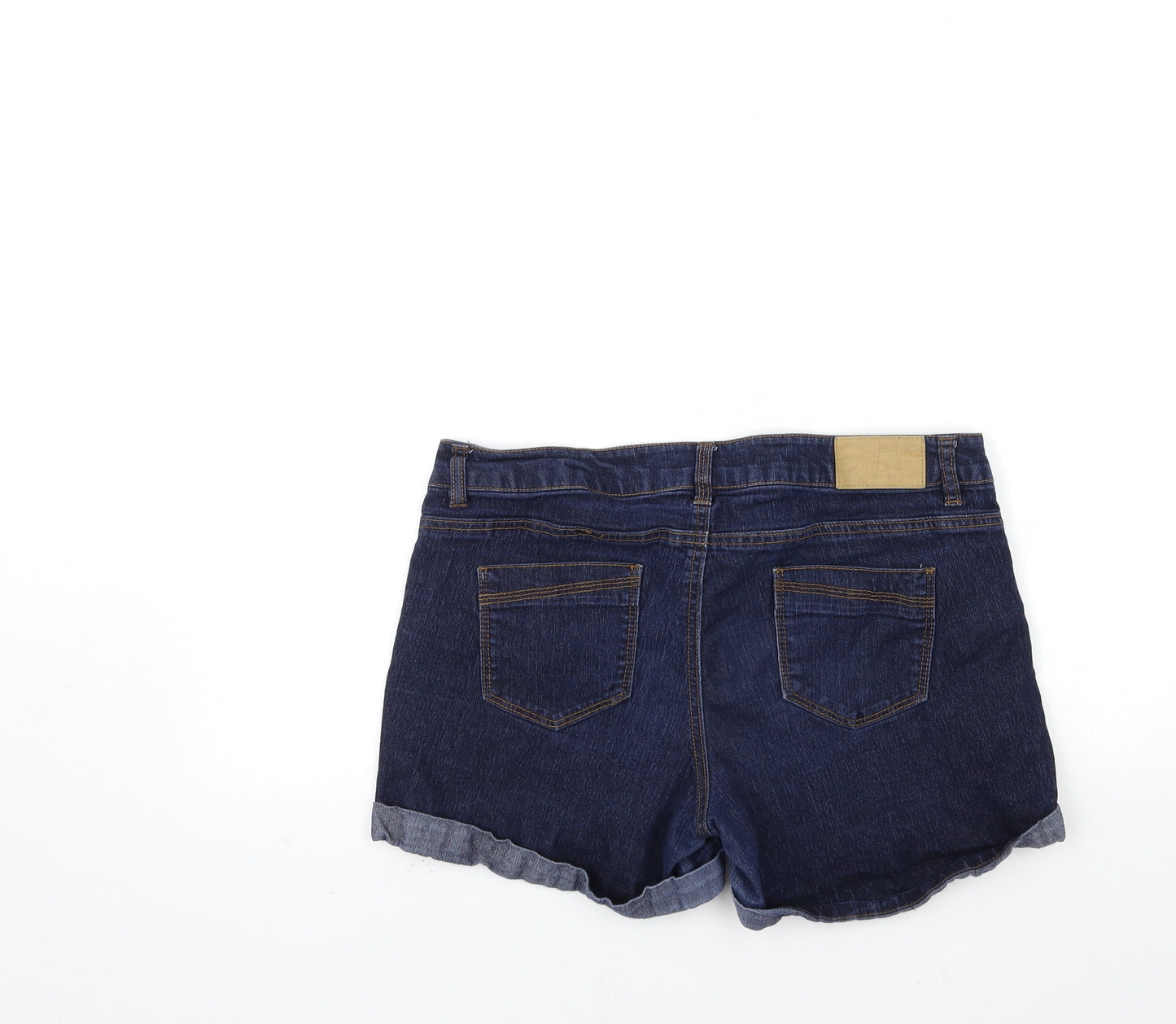 Dorothy Perkins Womens Blue  Denim Hot Pants Shorts Size 14