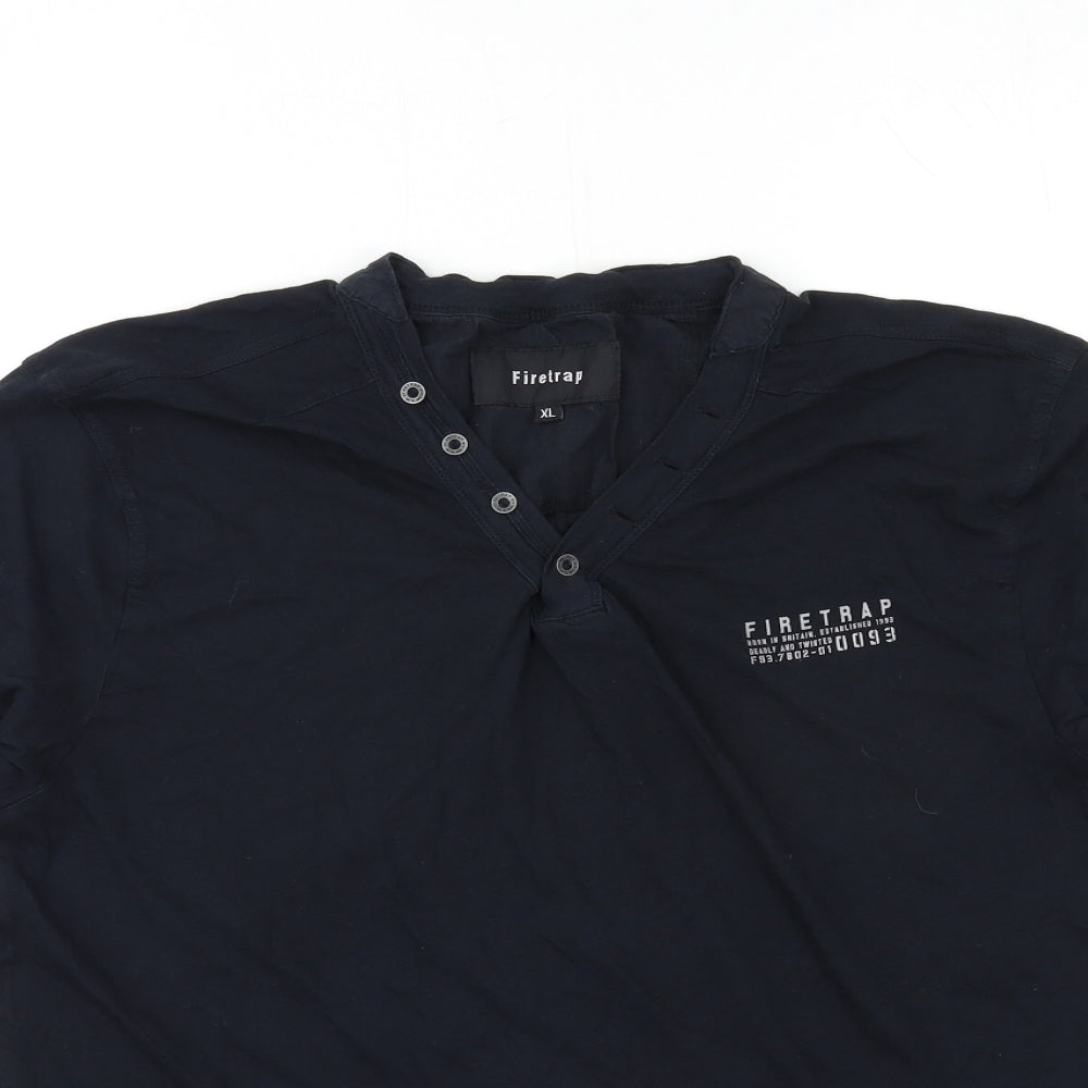Firetrap Mens Blue    T-Shirt Size XL