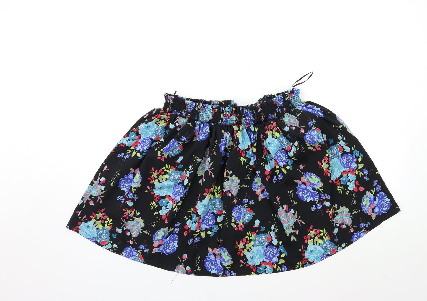 Peacocks Womens Black Floral  Mini Skirt Size 18