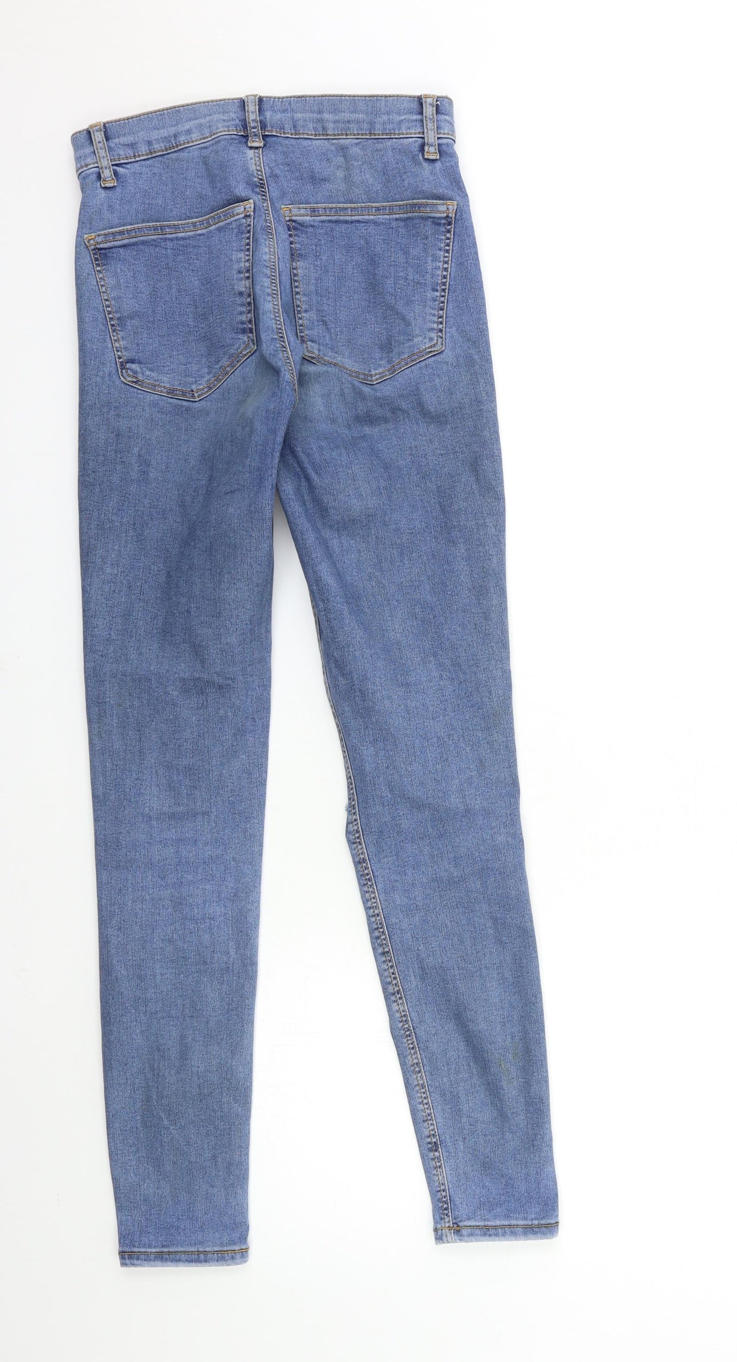 Topshop Womens Blue  Denim Skinny Jeans Size 28 in L32 in