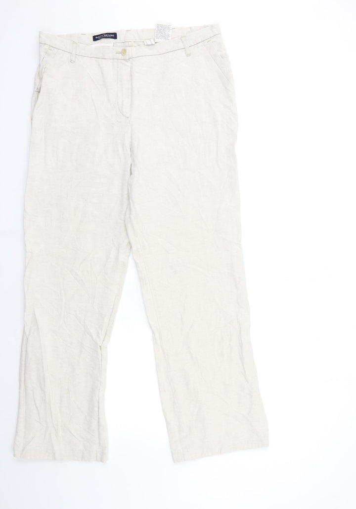 C&A Womens Beige Trousers Size 18 L31 in