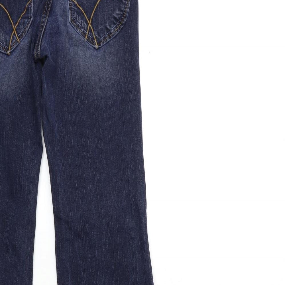 NEXT Womens Blue  Denim Flared Jeans Size 10 L32 in
