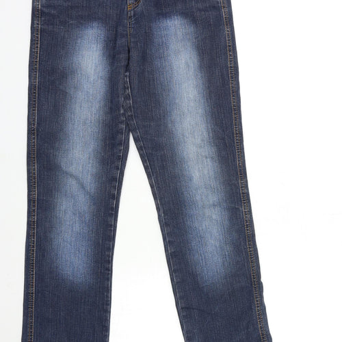 Preworn Womens Blue  Denim Straight Jeans Size 28 in L30 in