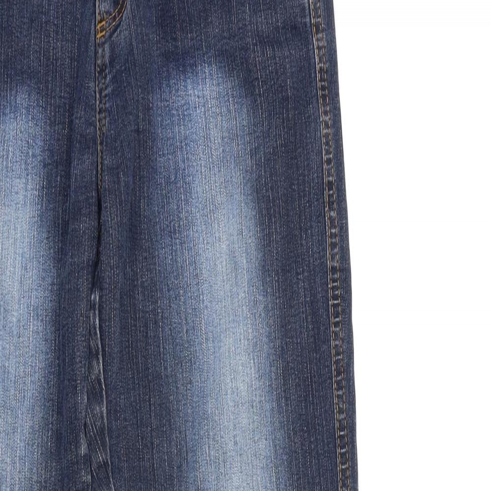 Preworn Womens Blue  Denim Straight Jeans Size 28 in L30 in