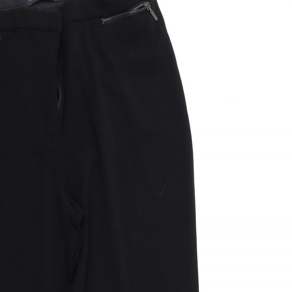 Marks and Spencer Womens Black   Trousers  Size 16 L31 in