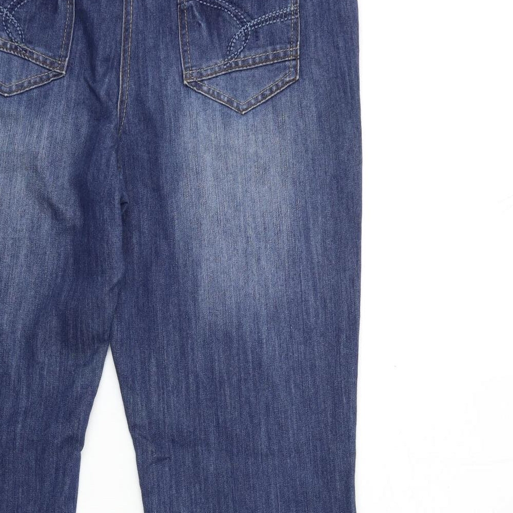 George Womens Blue  Denim Flared Jeans Size 14 L30 in