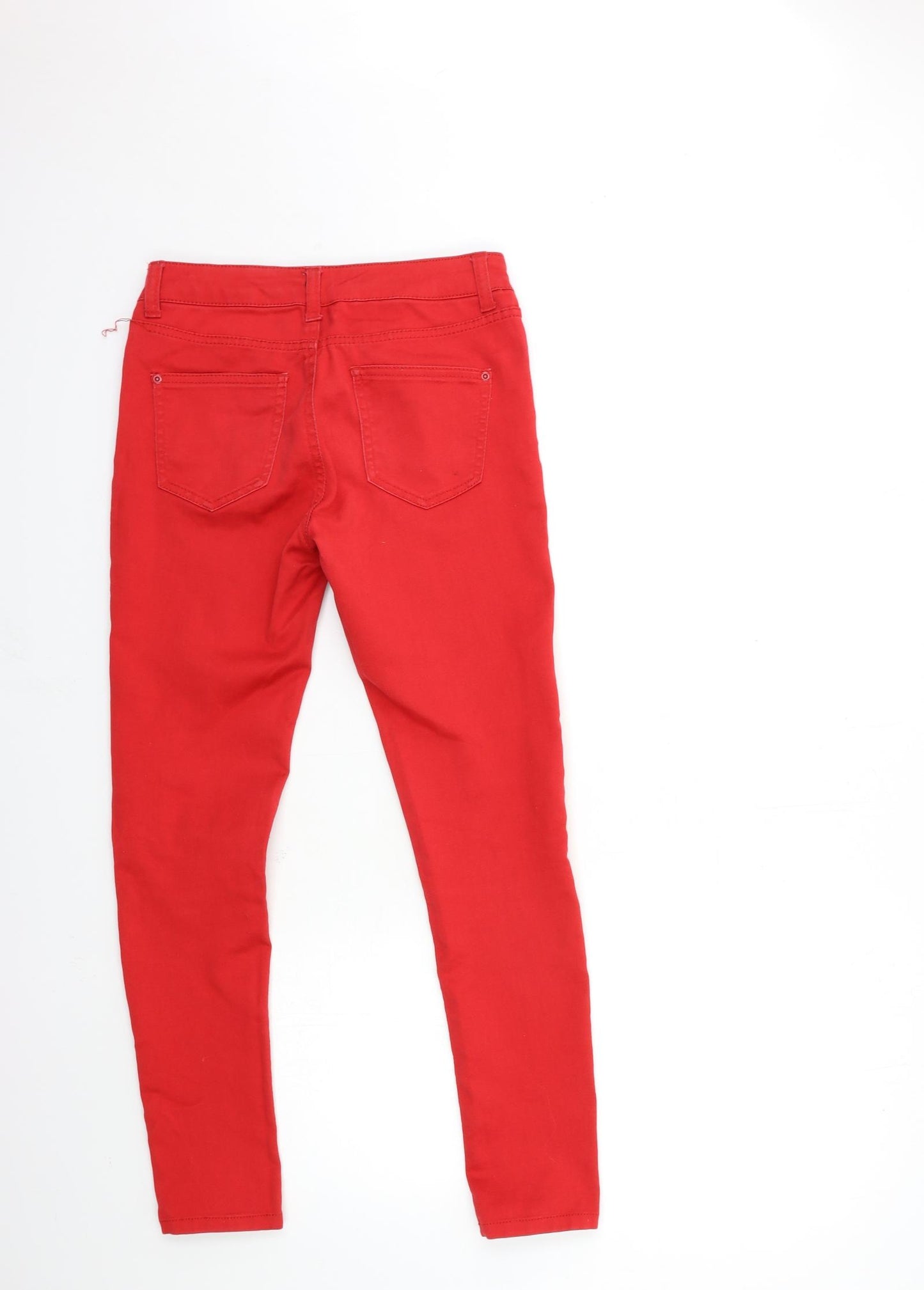 Kylie Girls Red  Denim Skinny Jeans Size 12 Years
