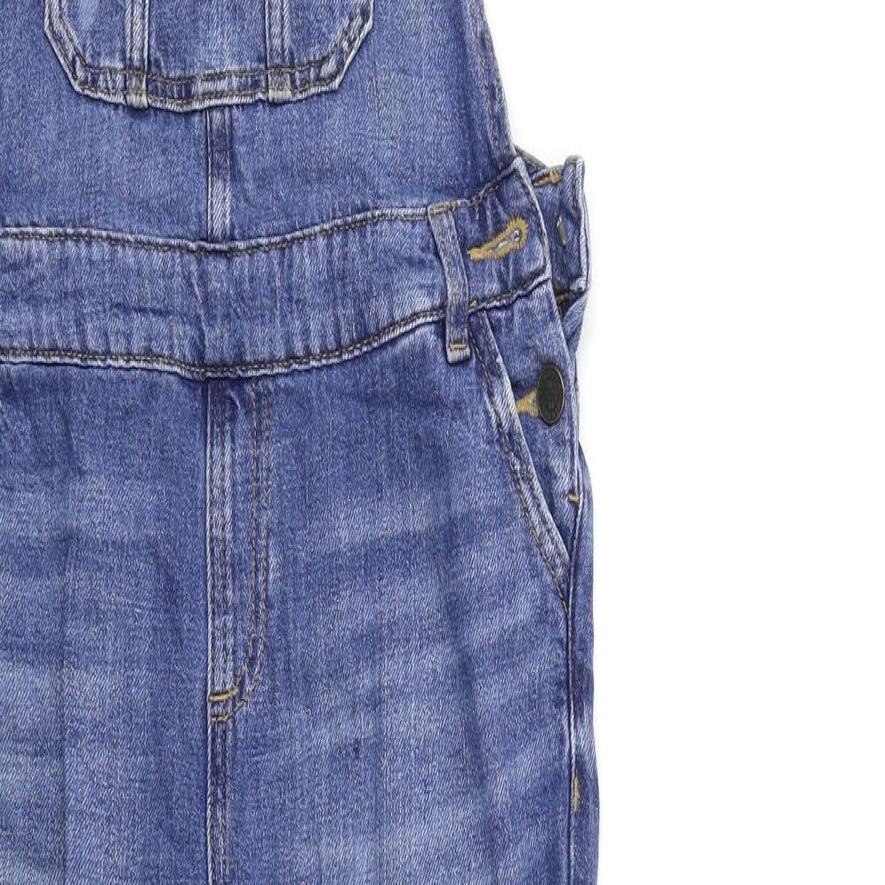 Marks and Spencer Girls Blue  Denim Dungaree One-Piece Size 12 Years
