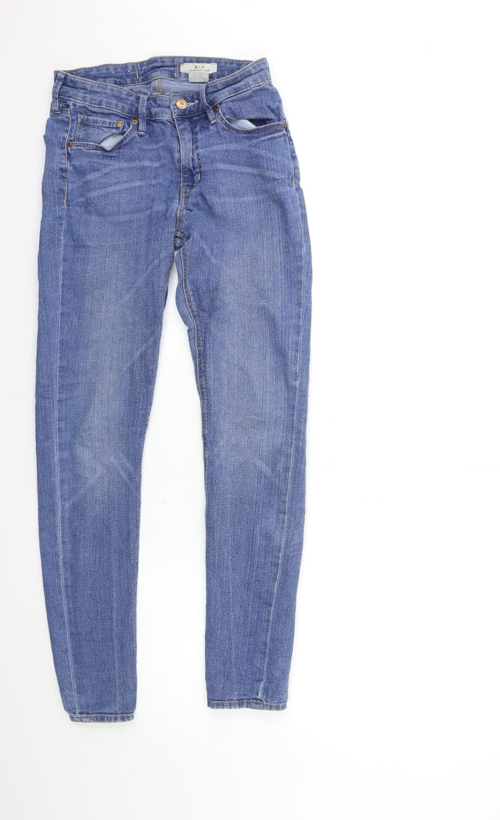 Preworn Womens Blue Denim Skinny Jeans Size 26 in L30 in