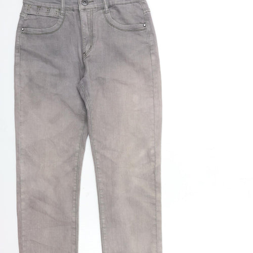 H&D Womens Grey  Denim Skinny Jeans Size 28 in L28 in