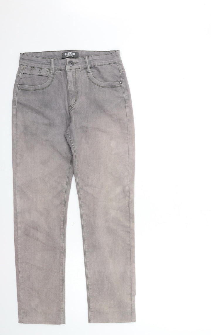 H&D Womens Grey Denim Skinny Jeans Size 28 in L28 in