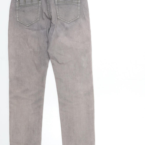 H&D Womens Grey  Denim Skinny Jeans Size 28 in L28 in