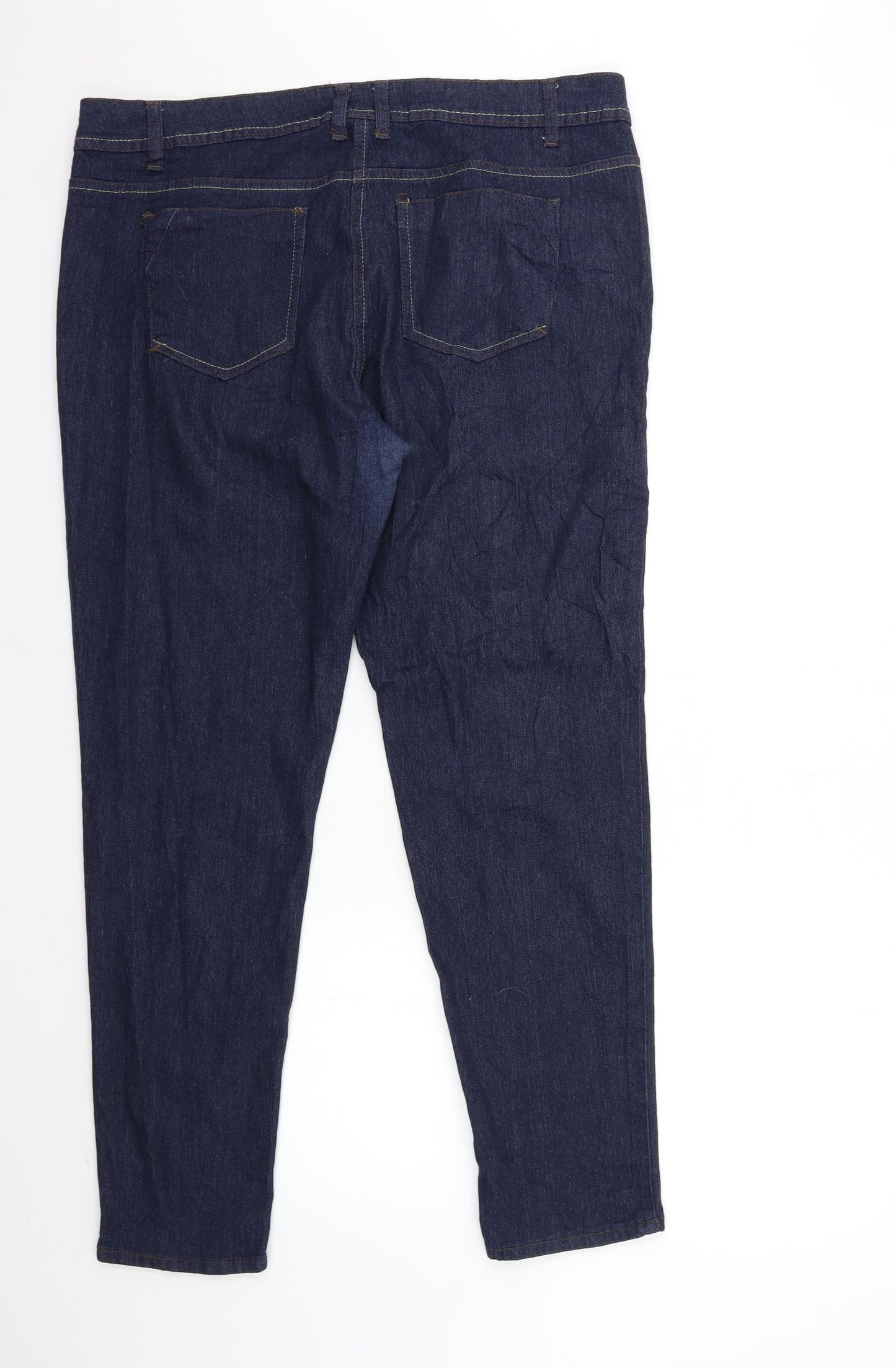 Avenue Womens Blue  Denim Skinny Jeans Size 18 L29 in