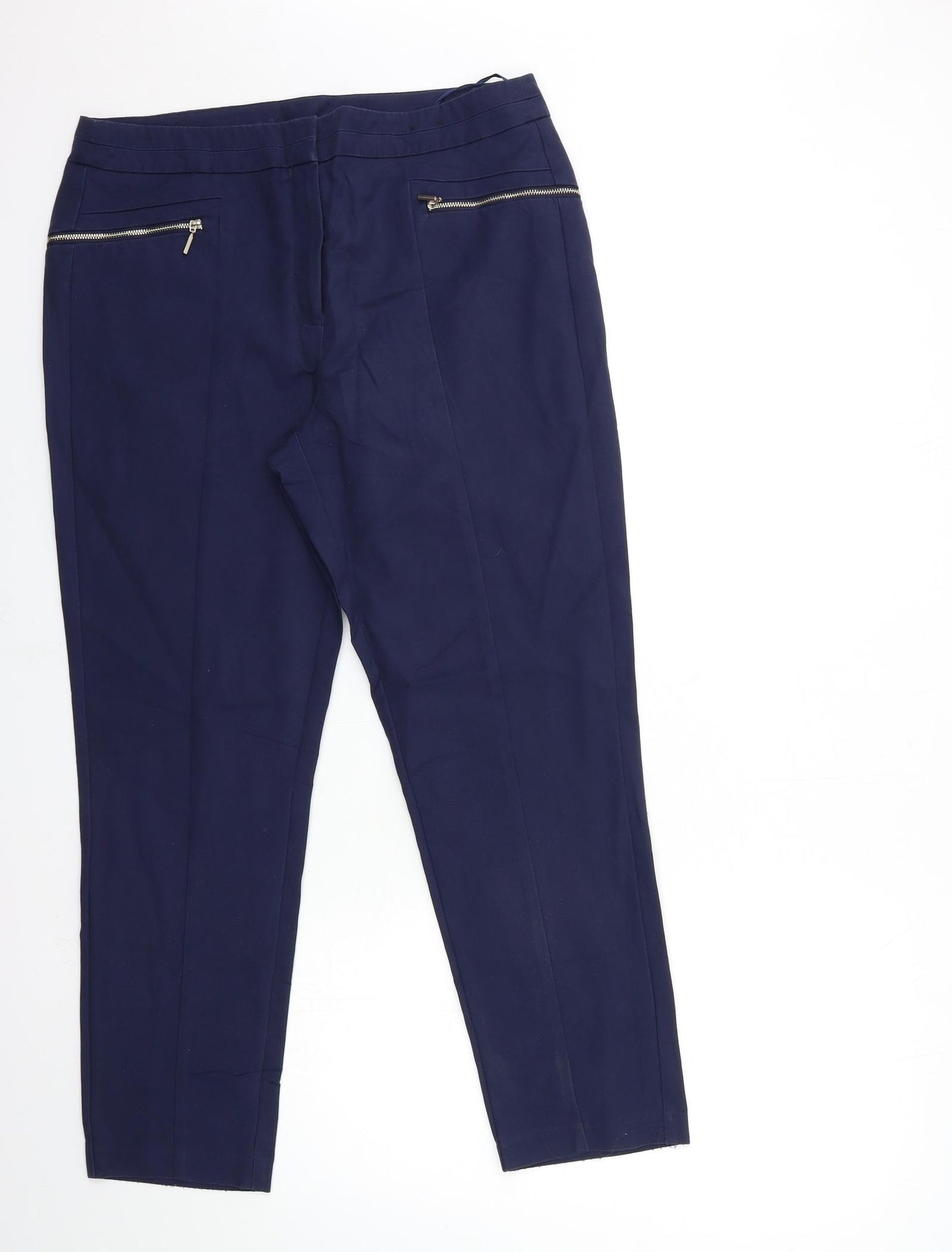 F&F Womens Blue   Trousers  Size 14 L27 in