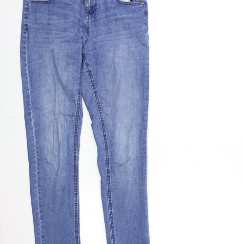 Denim & Co. Womens Blue  Denim Skinny Jeans Size 10 L30 in